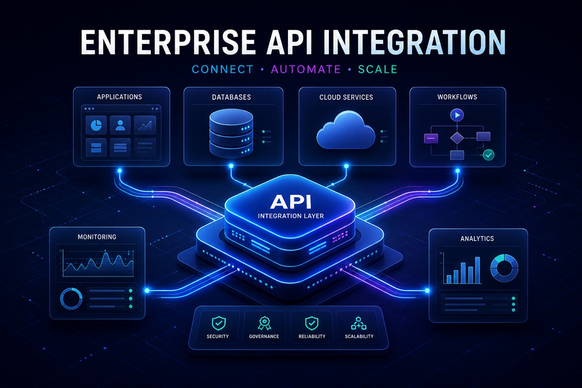 Enterprise API integration architecture for a Indore business