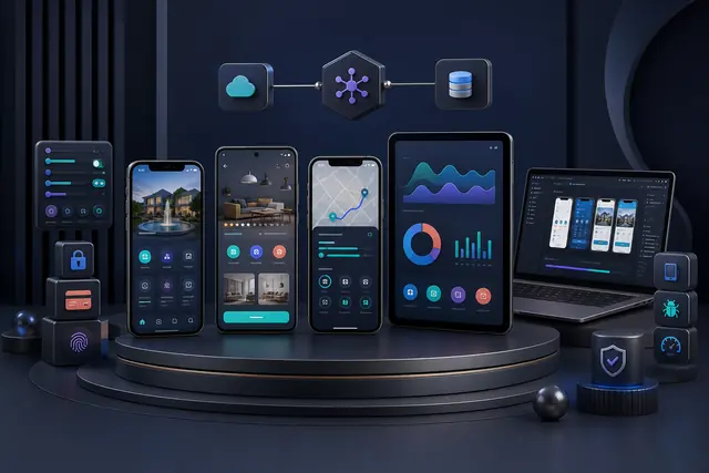 Mobile app product strategy and engineering dashboard for a Surat business