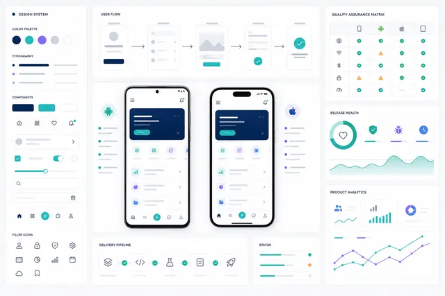 Secure mobile app design, quality assurance and delivery workspace for Vadodara organisations